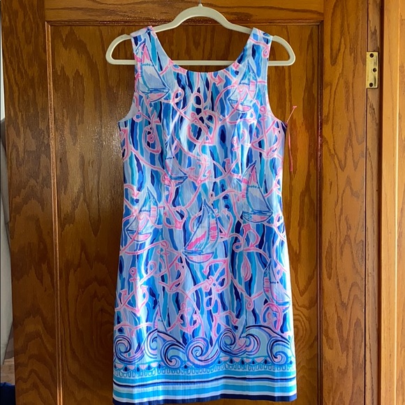 NWOT Lilly Pulitzer Mika Stretch Shift Dress Sz 4 - Picture 2 of 9